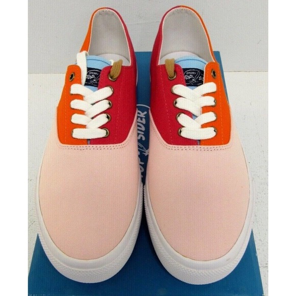 Men's Sperry Cloud CVO Pink Orange Colorblock Low Top Sneakers Size 9 NWT EB-18 - Picture 2 of 6